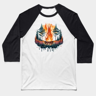 Ethereal Campfire Baseball T-Shirt